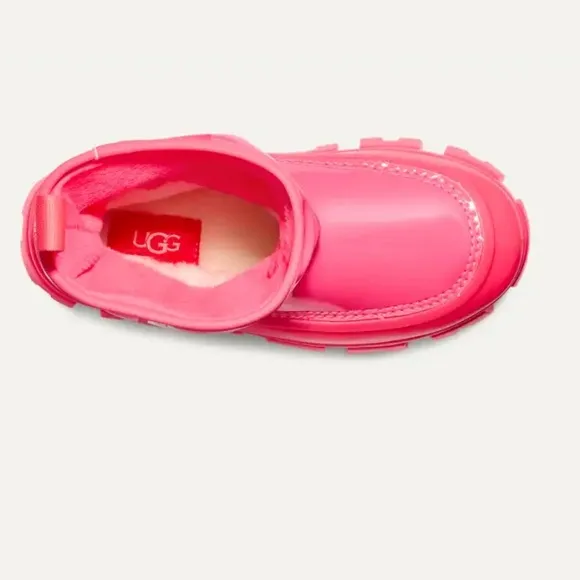 UGG Brellah Mini Rain &amp; Winter Boot size 5 Coral Hot Pink
