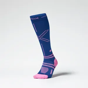 Ultralight Running Socks Women | Dark Blue / Pink