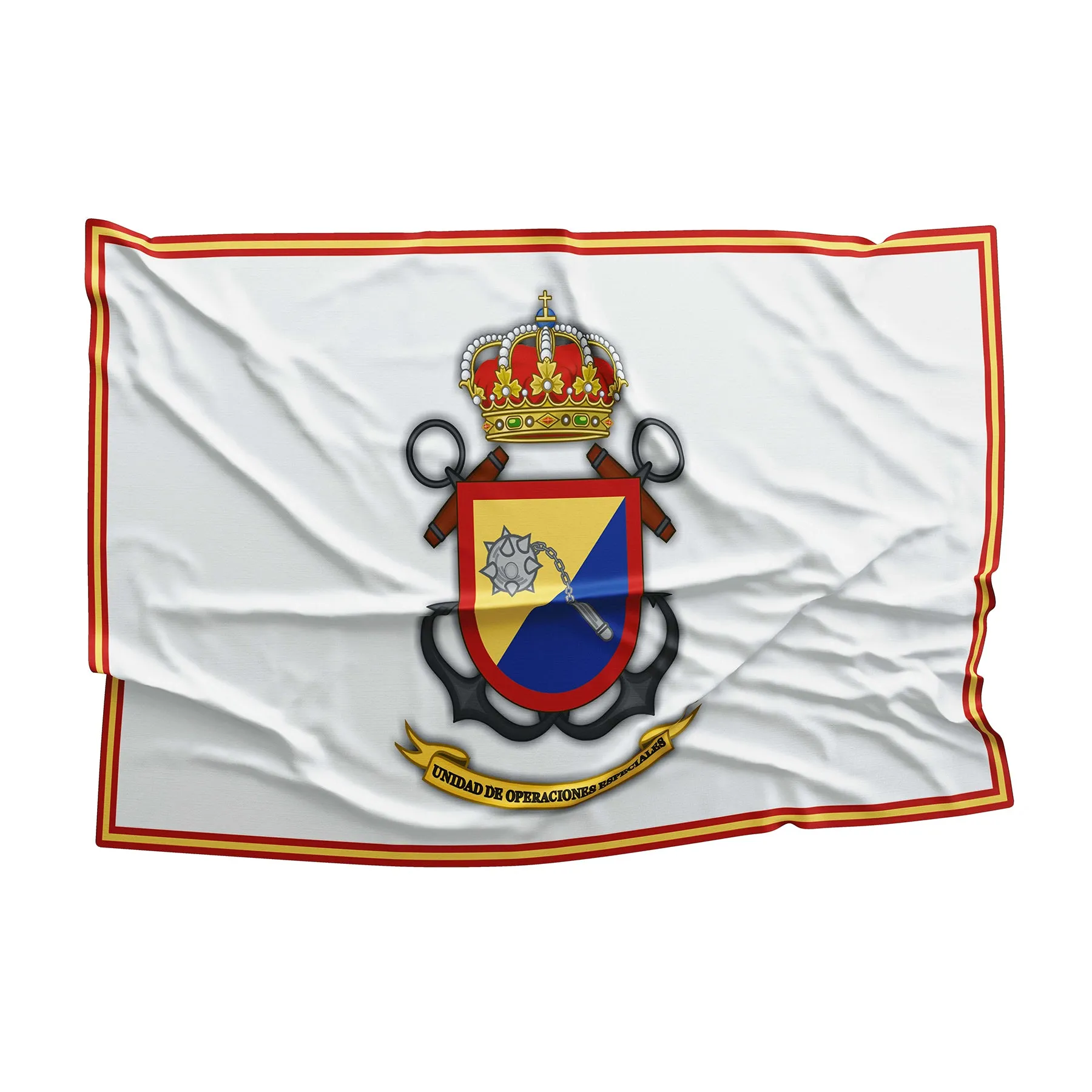 Unidad de Operaciones Especiales UOE the Elite Special Operations Force of the Spanish Navy and Marines Spain Flag Banner