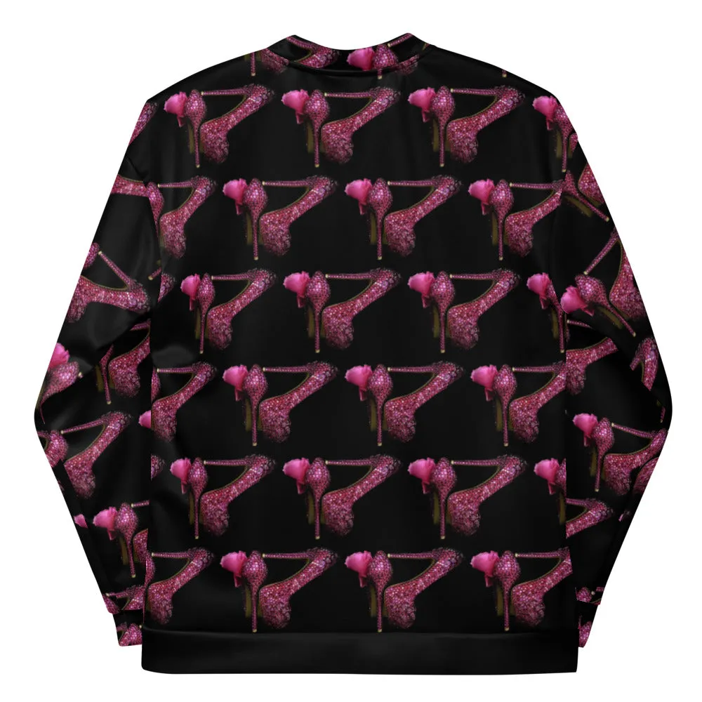 Unisex Bomber Jacket 'Pink Shoes Men'