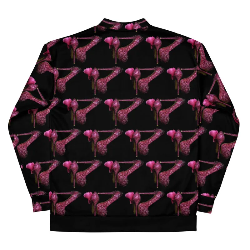 Unisex Bomber Jacket 'Pink Shoes Men'