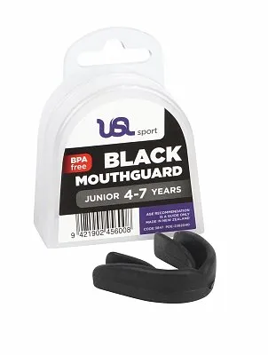 USL Sport Mouthguard Junior Black 4 -7 Years