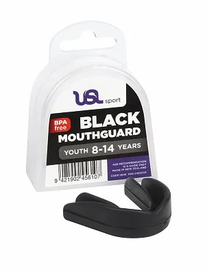USL Sport Mouthguard Youth Black 8-14 Years
