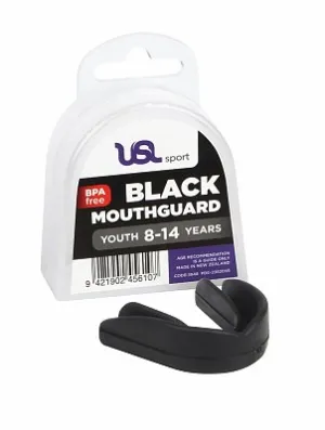 USL Sport Mouthguard Youth Black 8-14 Years