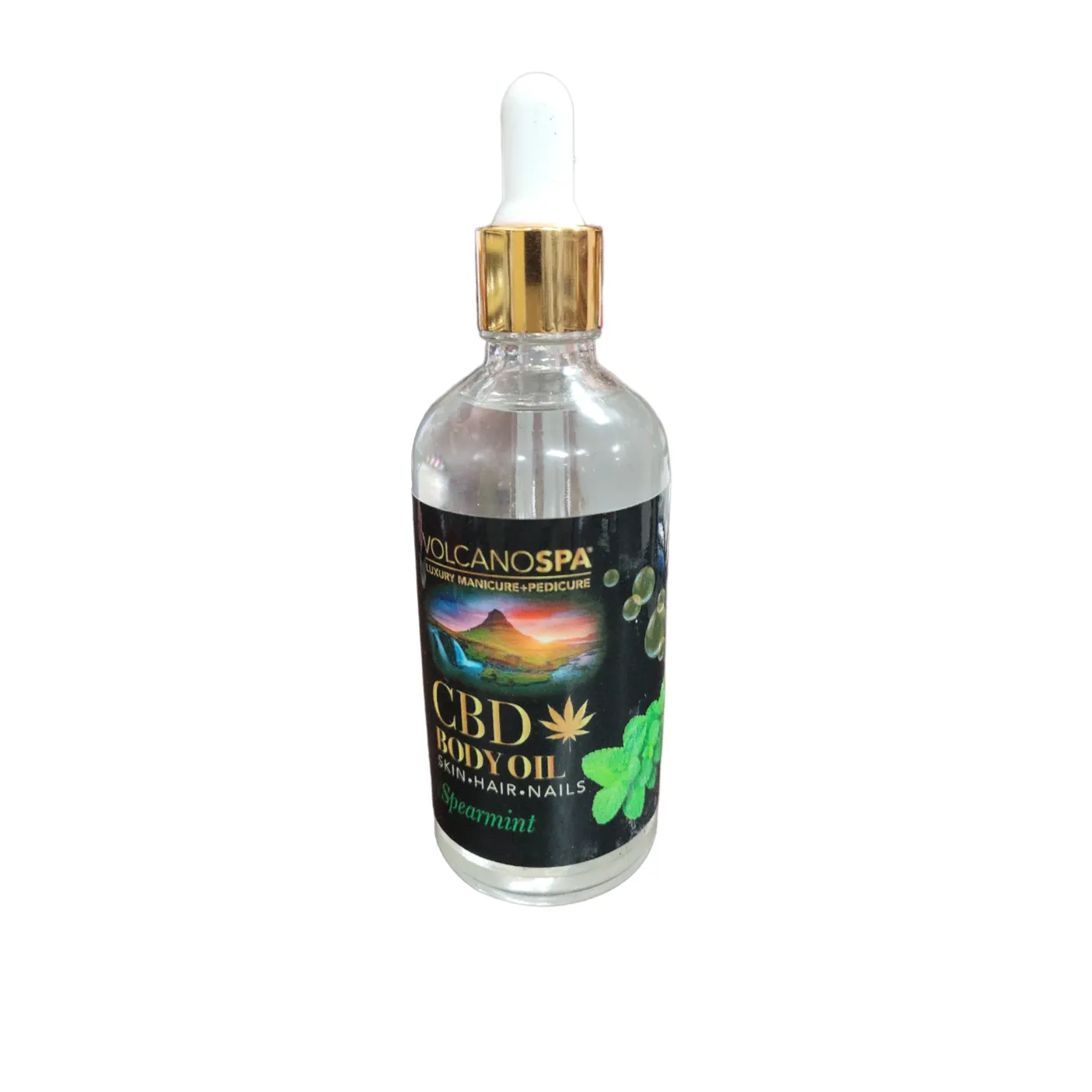 Volcano Spa CBD Body Oil Skin Hair Nails 4 oz