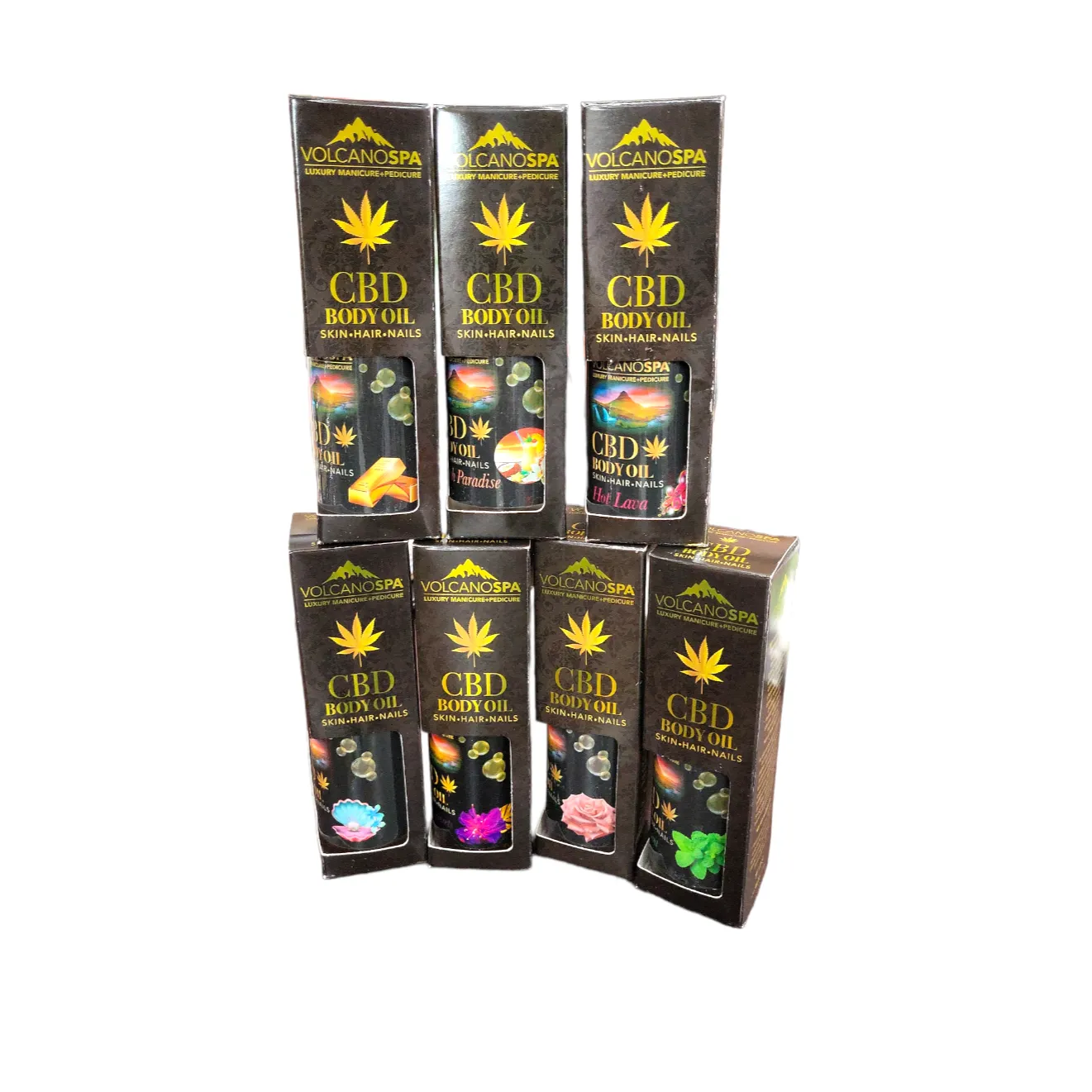 Volcano Spa CBD Body Oil Skin Hair Nails 4 oz