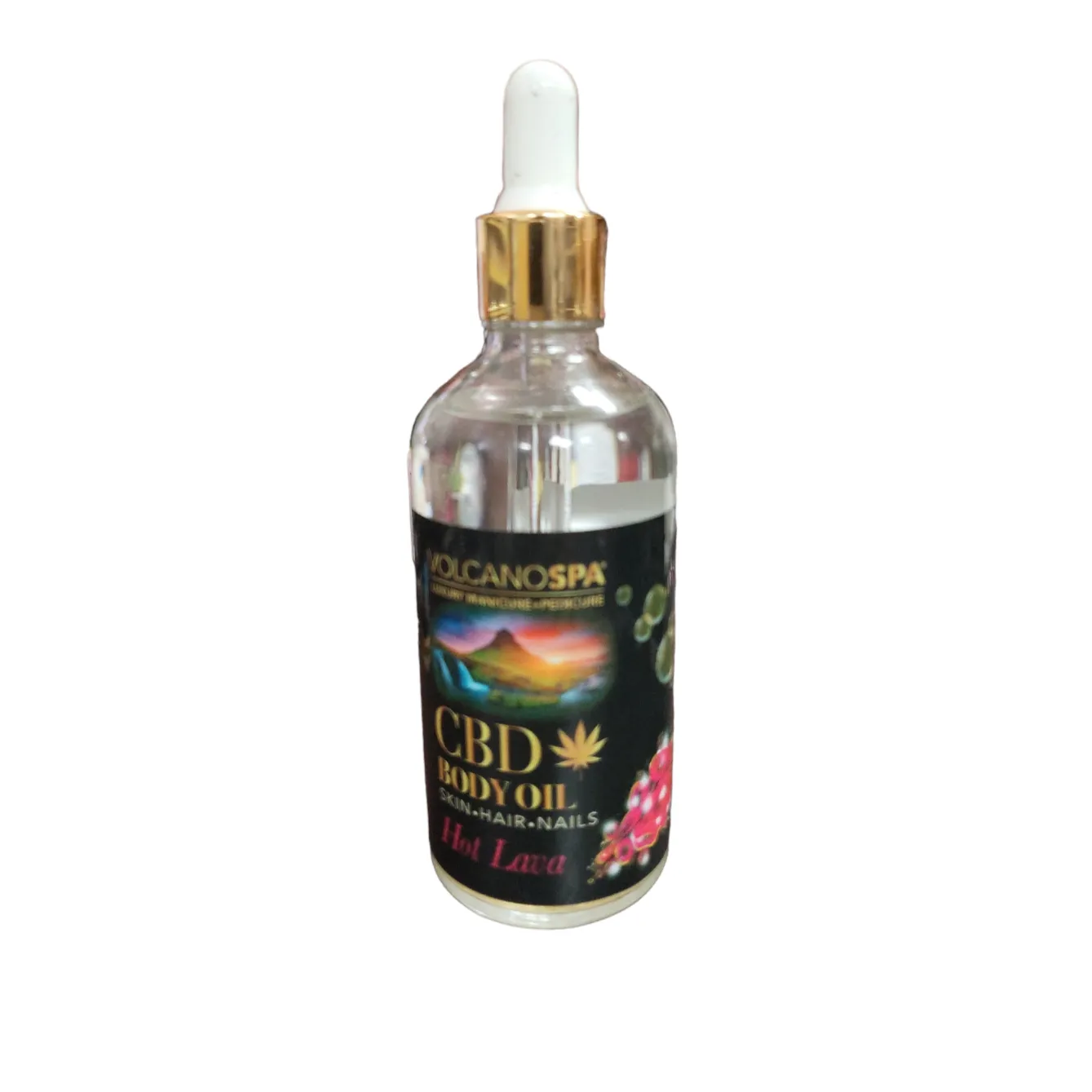 Volcano Spa CBD Body Oil Skin Hair Nails 4 oz