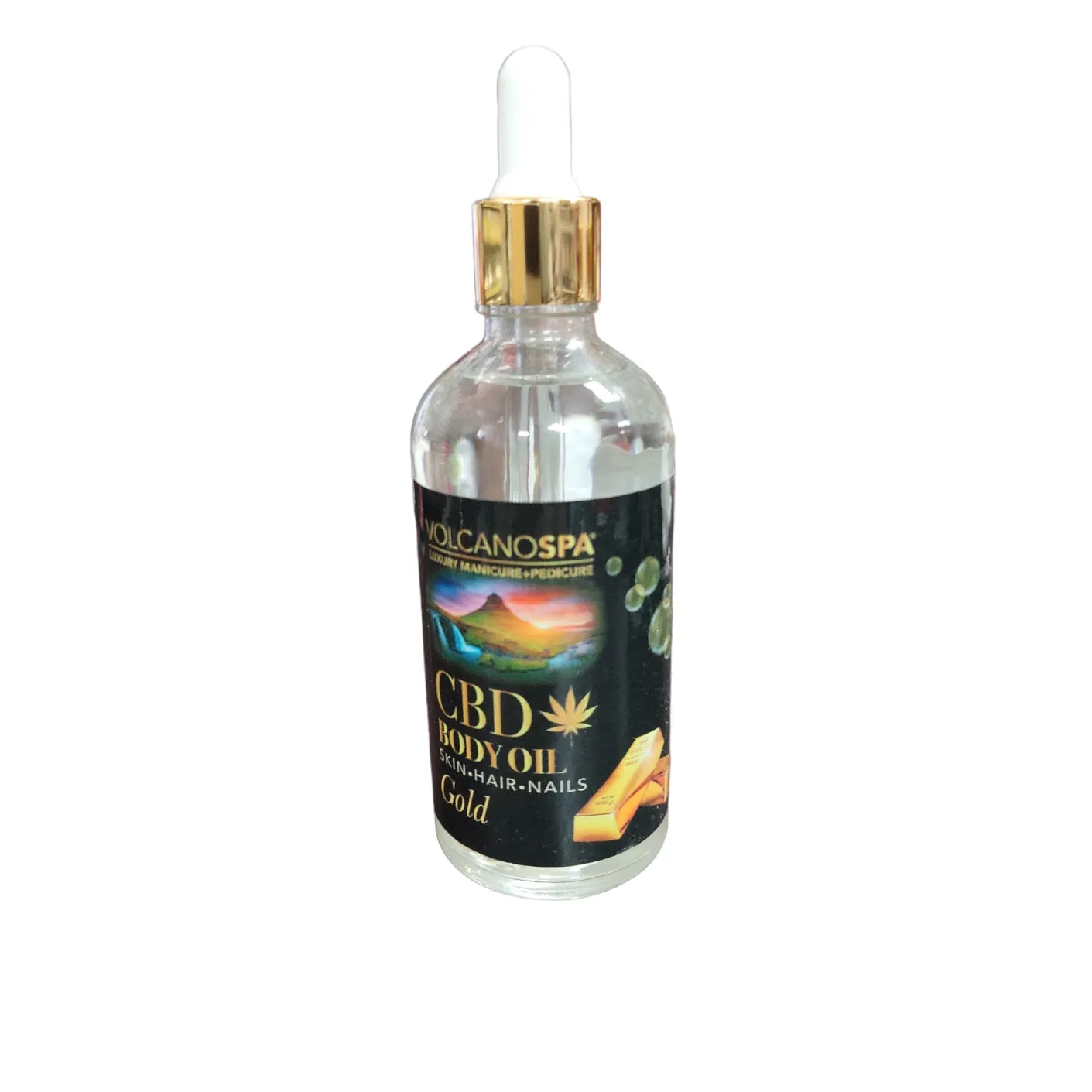 Volcano Spa CBD Body Oil Skin Hair Nails 4 oz