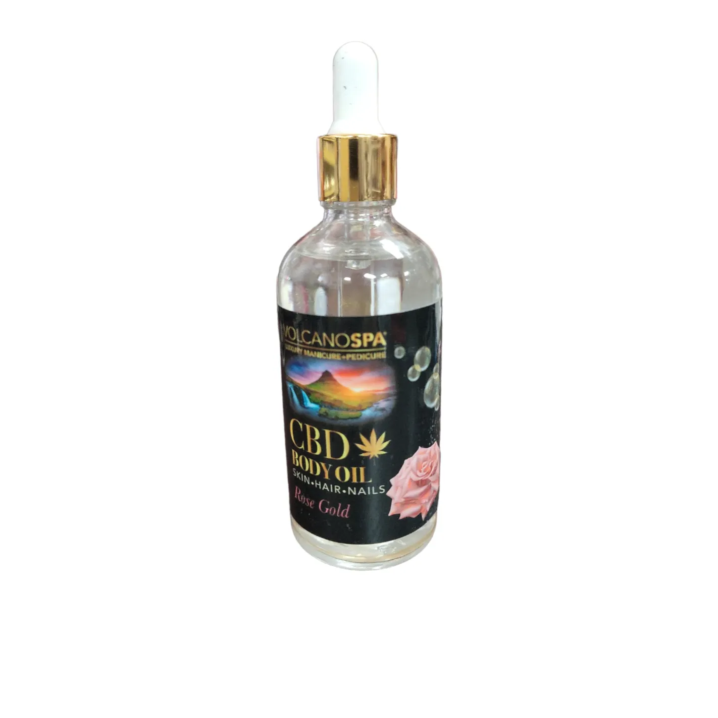 Volcano Spa CBD Body Oil Skin Hair Nails 4 oz