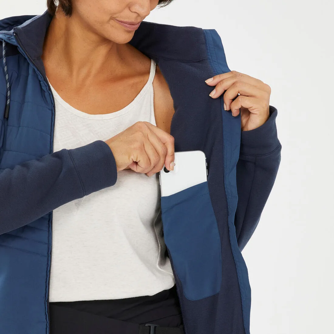 Women’s Hiking Hoodie - NH500 Hybrid