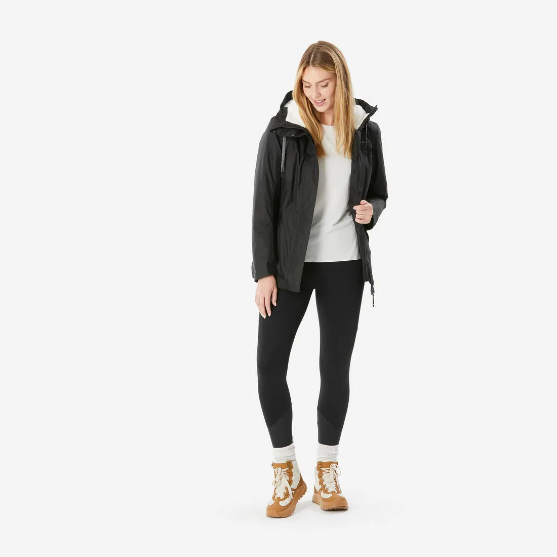 Women’s waterproof hiking jacket -10°C, NH500