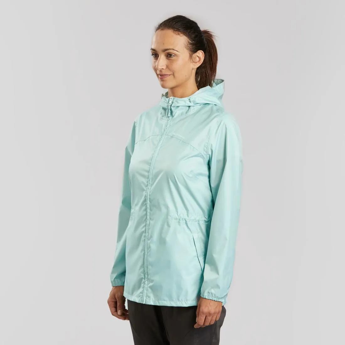 Women's Windproof and Water-repellent Hiking Jacket - Raincut Full Zip