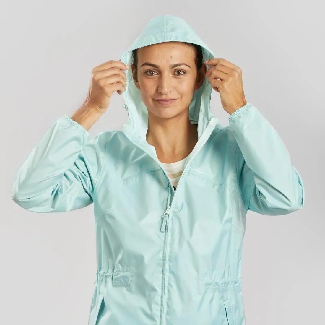 Women's Windproof and Water-repellent Hiking Jacket - Raincut Full Zip